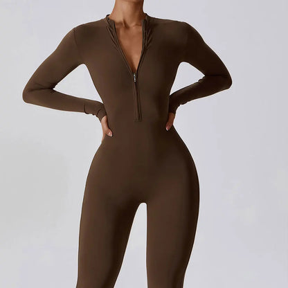 Jumpsuits Long Sleeved  Zipper